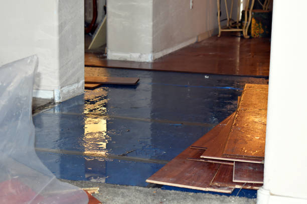 Professional Burst Pipe Cleanup technician working in Perris, CA